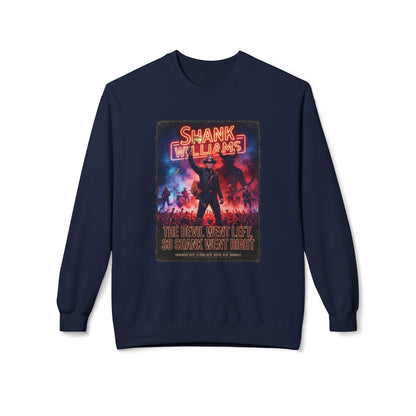 The Devil Went Left Golf Noir Sweatshirt - Shank Williams Apparel