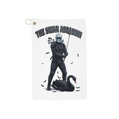 "The Swan Assassin" Novelty Golf Towel - The Shag Bag Towels