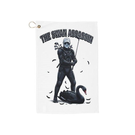 "The Swan Assassin" Novelty Golf Towel - The Shag Bag Towels