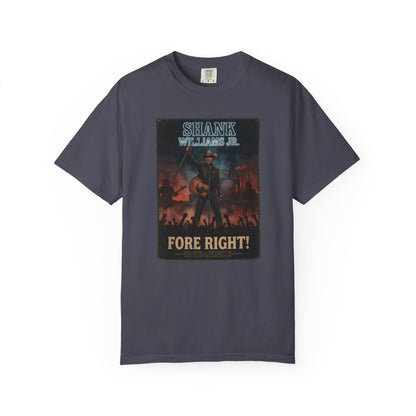 Shank Williams Jr. 'Fore Right!' Vintage Concert T-Shirt