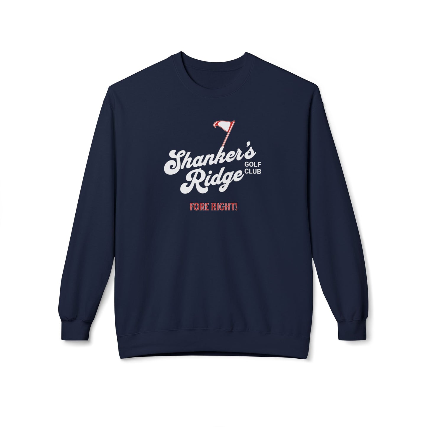 Shanker's Ridge Golf Club Crewneck Sweatshirt — Fictional Fairways Signature Apparel