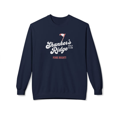 Shanker's Ridge Golf Club Crewneck Sweatshirt — Fictional Fairways Signature Apparel