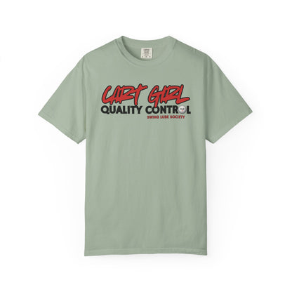 Cart Girl Quality Control Golf T-Shirt — Swing Lube Society Signature Apparel