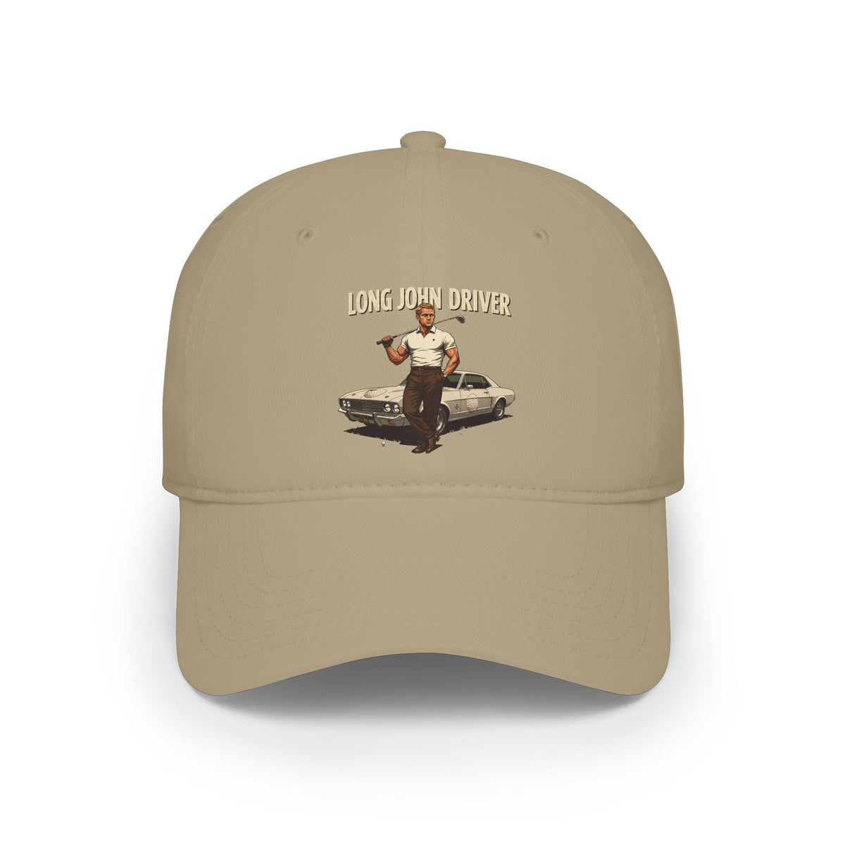 Long John Driver Baseball Cap — Golf Noir Statement Headwear