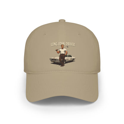Long John Driver Baseball Cap — Golf Noir Statement Headwear