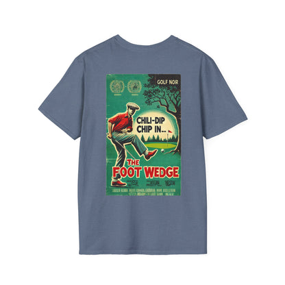 THE FOOT WEDGE T-Shirt - Starring CHILI-DIP CHIP - Golf Noir Signature Apparel