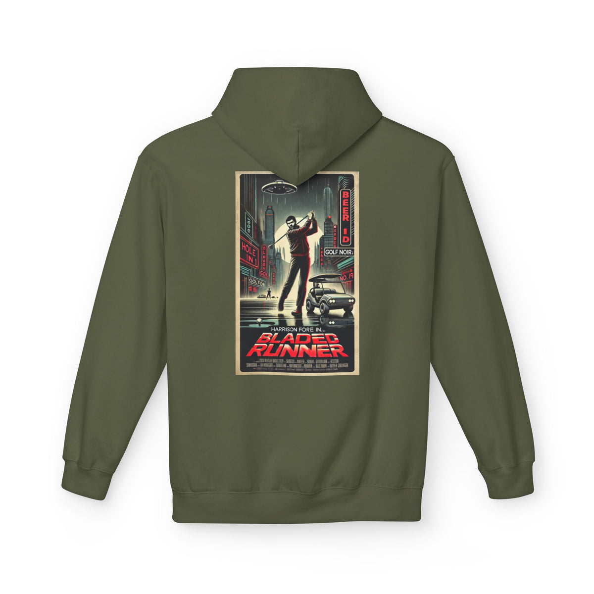 Harrison Fore Hoodie - "Bladed Runner"- Golf Noir Signature Apparel