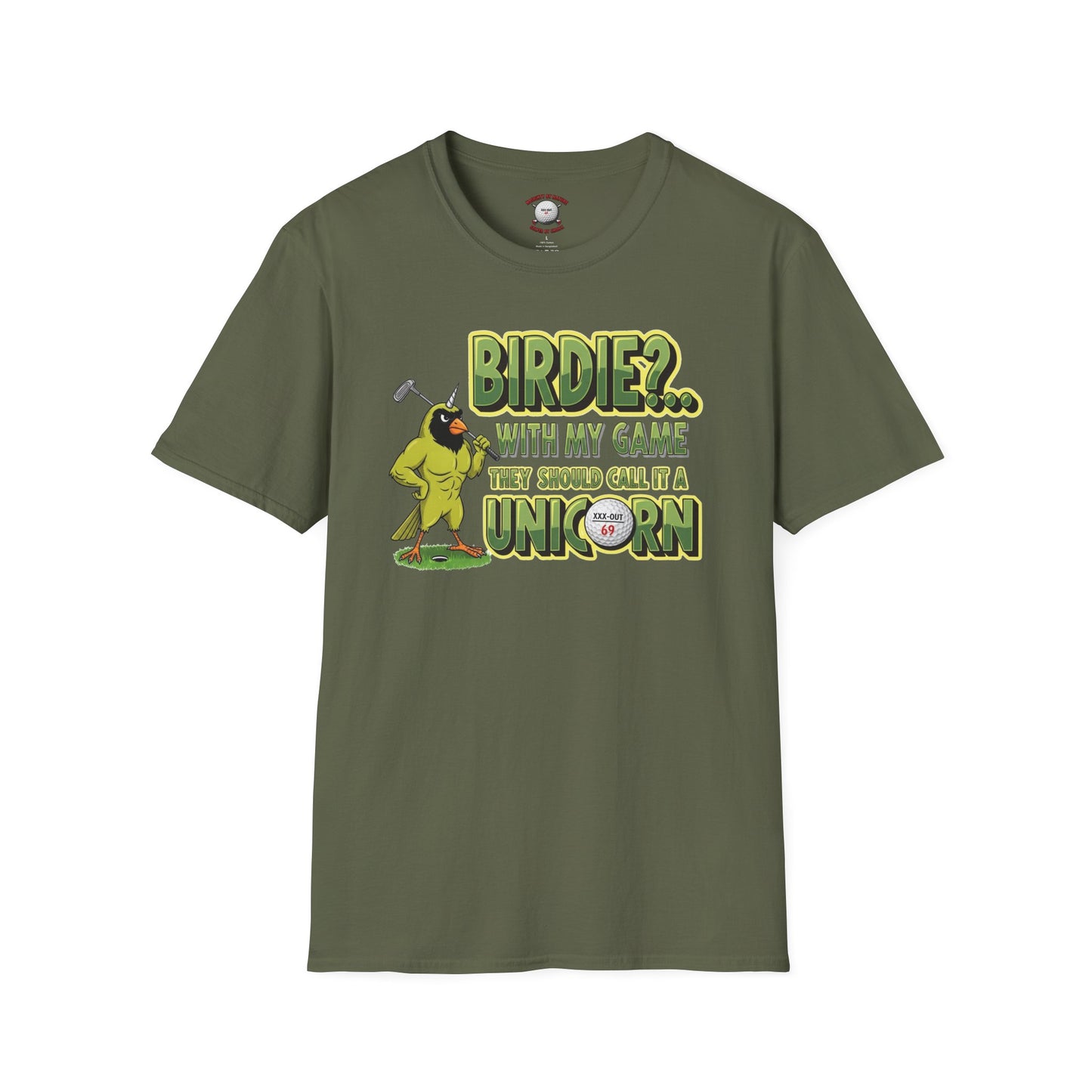 Birdie - Unicorn Golf T-Shirt - XXX-OUT Design Signature Apparel
