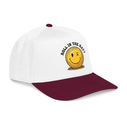 "Roll in the Hay?" Funny Golf Hat - It's a Golf Day Statement Headwear