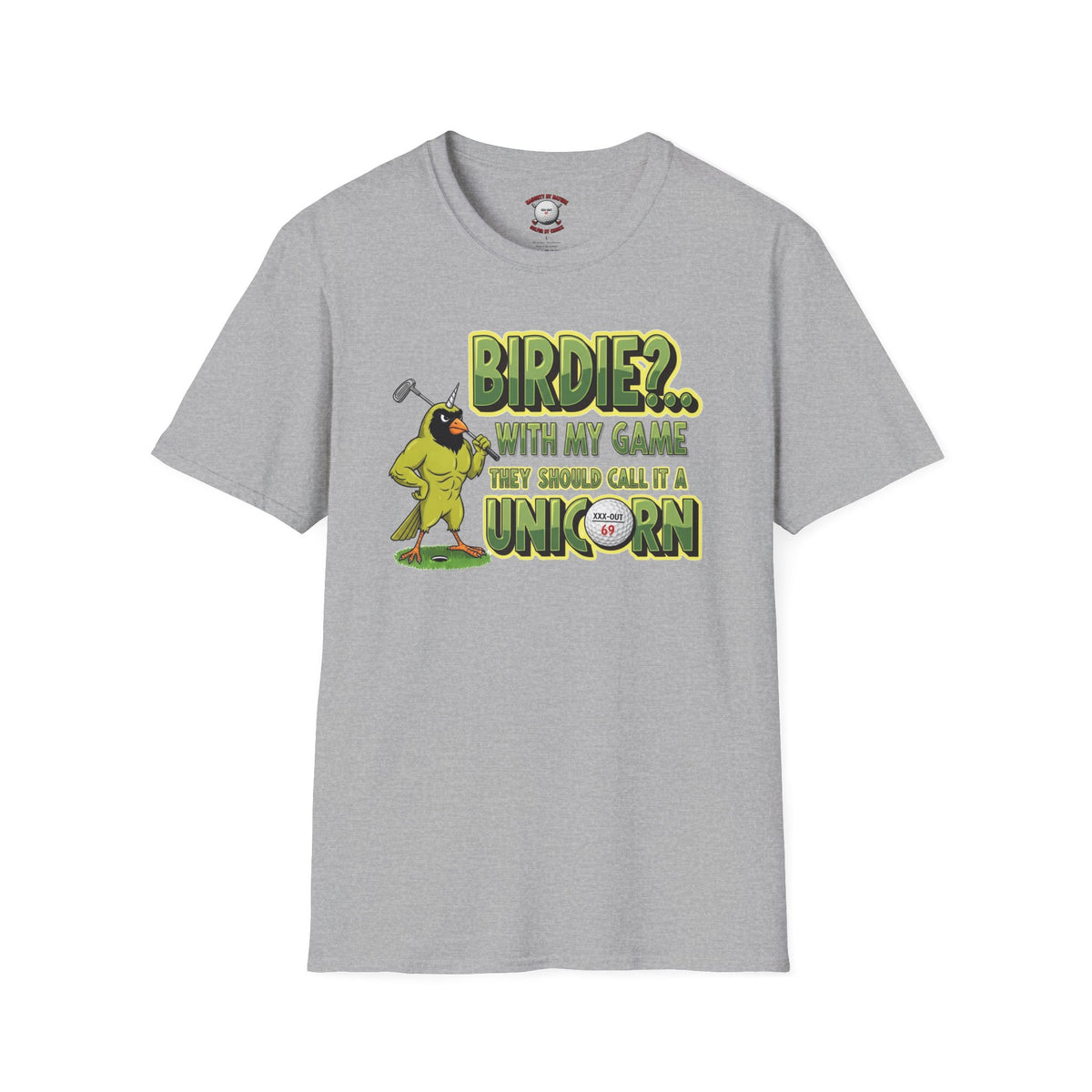 Birdie - Unicorn Golf T-Shirt - XXX-OUT Design Signature Apparel