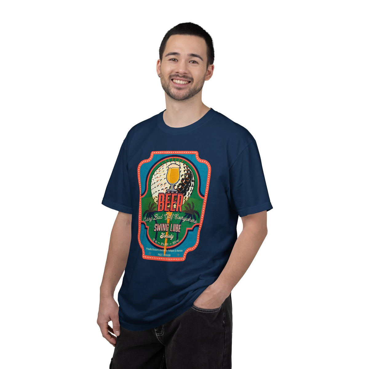 Beer Curing Bad Golf T-Shirt 2 — Swing Lube Society Signature Apparel