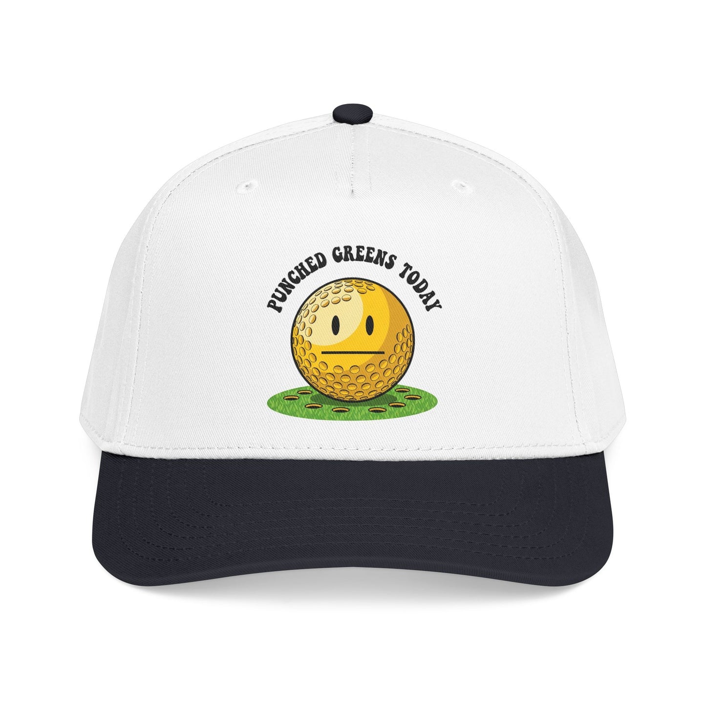 "Punched Greens Today" Funny Golf Hat - It's a Golf Day Statement Headwear