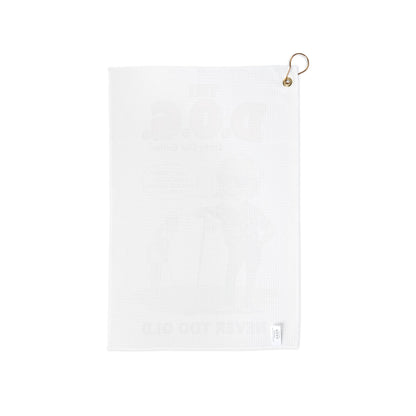 “The D.O.G. (Dirty Old Golfer) Never Too Old” Trademark Towel