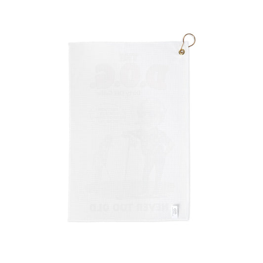 “The D.O.G. (Dirty Old Golfer) Never Too Old” Trademark Towel