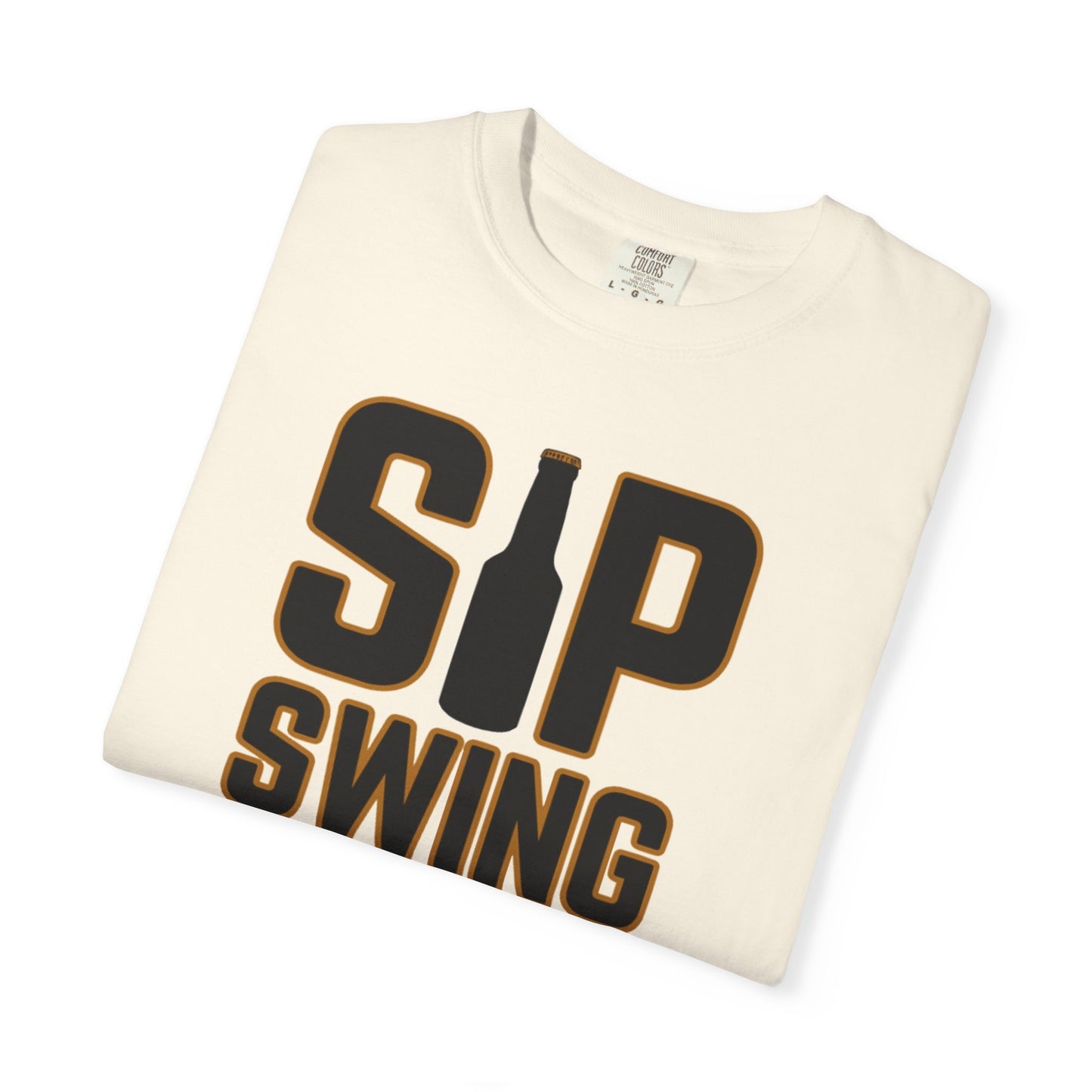Sip Swing Swear Repeat T‑Shirt — Swing Lube Society Signature Apparel