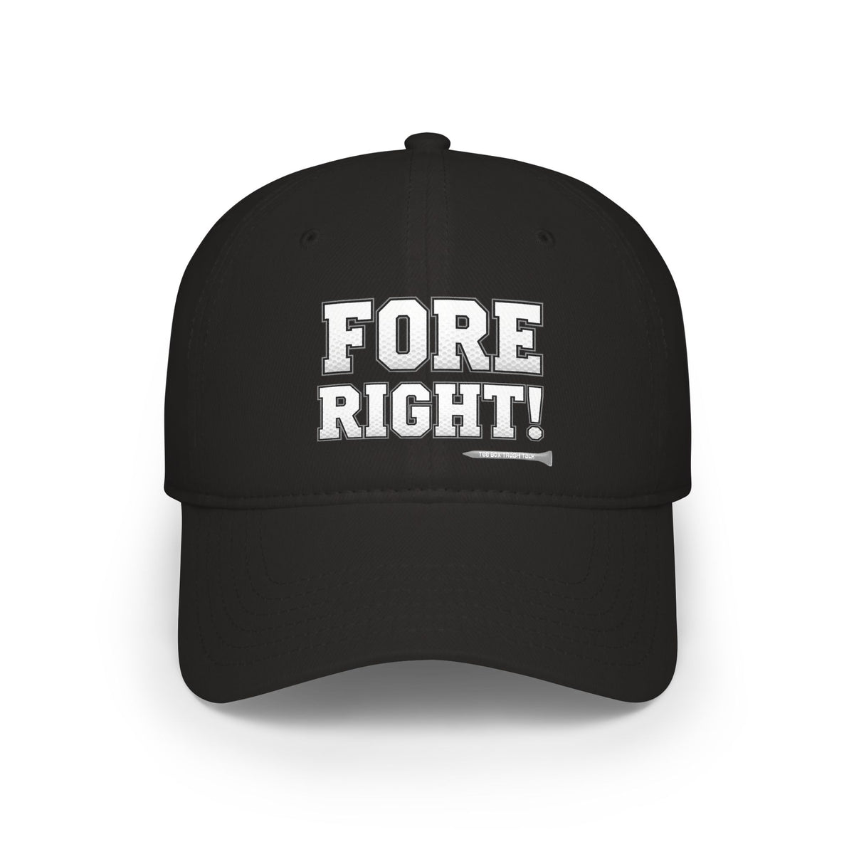 "Fore Right!" Low Profile Golf Hat - Tee Box Trash Talk Signature Headwear