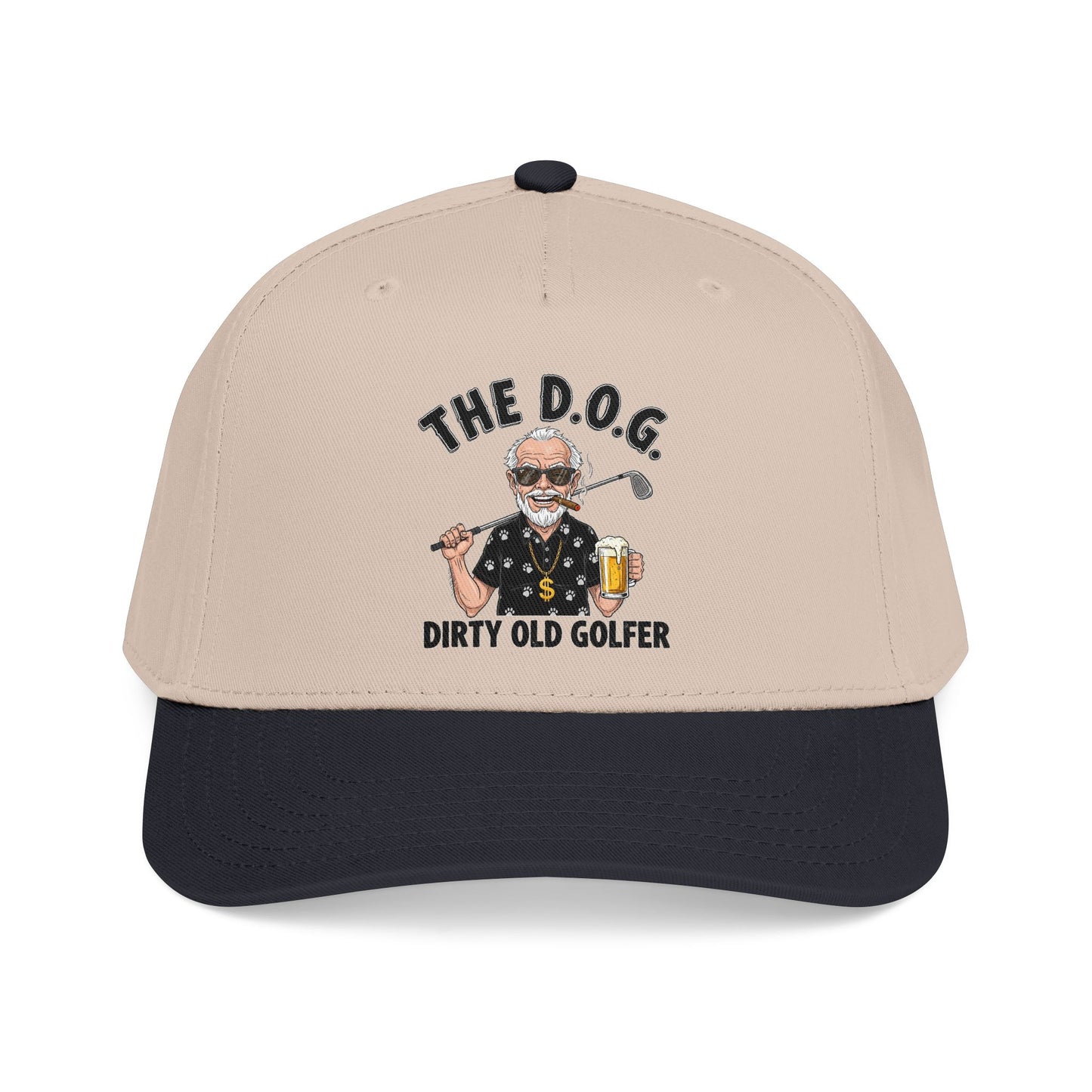 THE D.O.G. Baseball Cap — "The D.O.G. Dirty Old Golfer" Statement Headwear