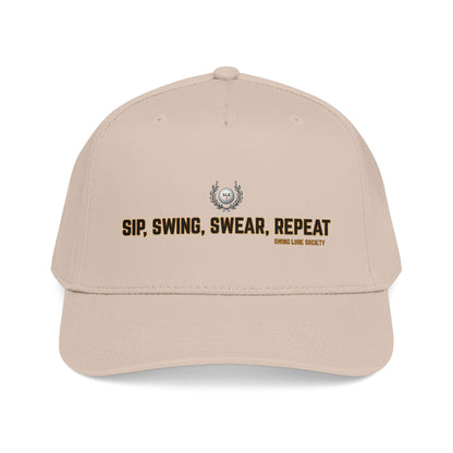 Sip, Swing, Swear, Repeat Baseball Cap - Swing Lube Society Headwear