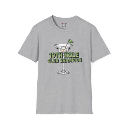 19th Hole Club Champion T-Shirt — XXX-OUT Design Signature Apparel