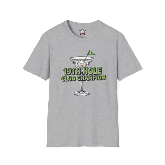 19th Hole Club Champion T-Shirt — XXX-OUT Design Signature Apparel
