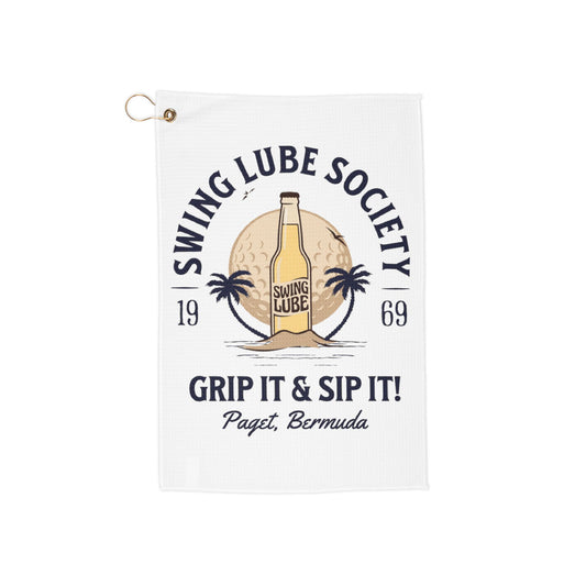 "Swing Lube Society" Microfiber Golf Towel - Swing Lube Society Trademark Towel