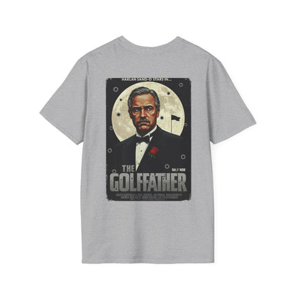 THE GOLFFATHER T-Shirt - Starring HARLAN SAND-O- Golf Noir Signature Apparel