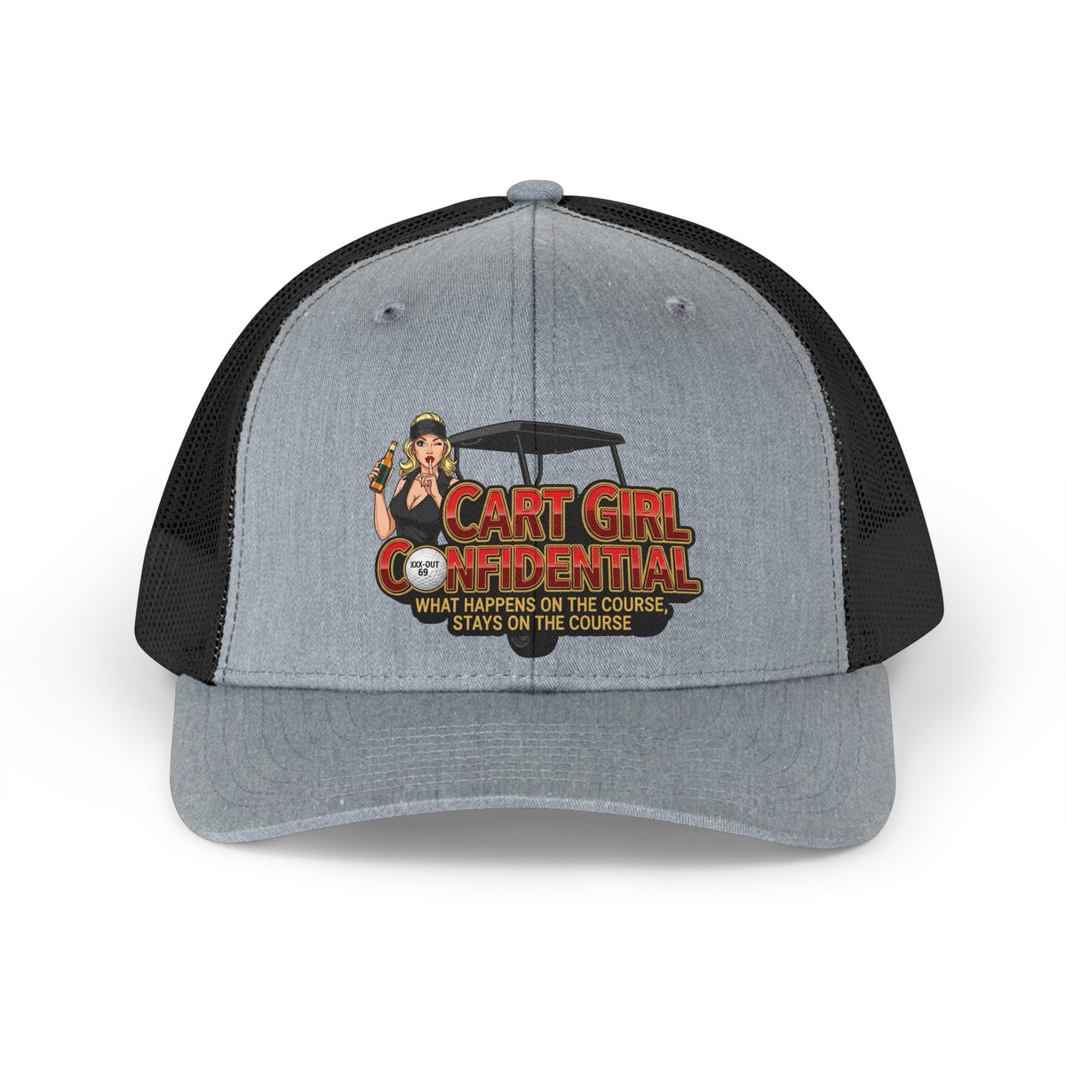 'Cart Girl Confidential' Trucker Hat – XXX-OUT Designs Headwear