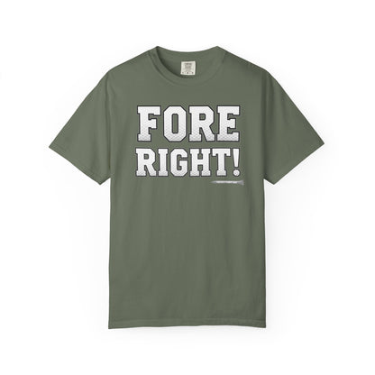 Fore Right! Golf T-Shirt — Tee Box Trash Talk Signature Apparel