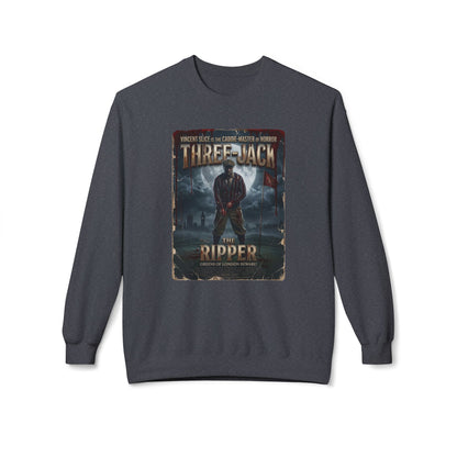 Three-Jack The Ripper Crewneck Sweatshirt - Starring Vincent Slice of GOLF NOIR apparel