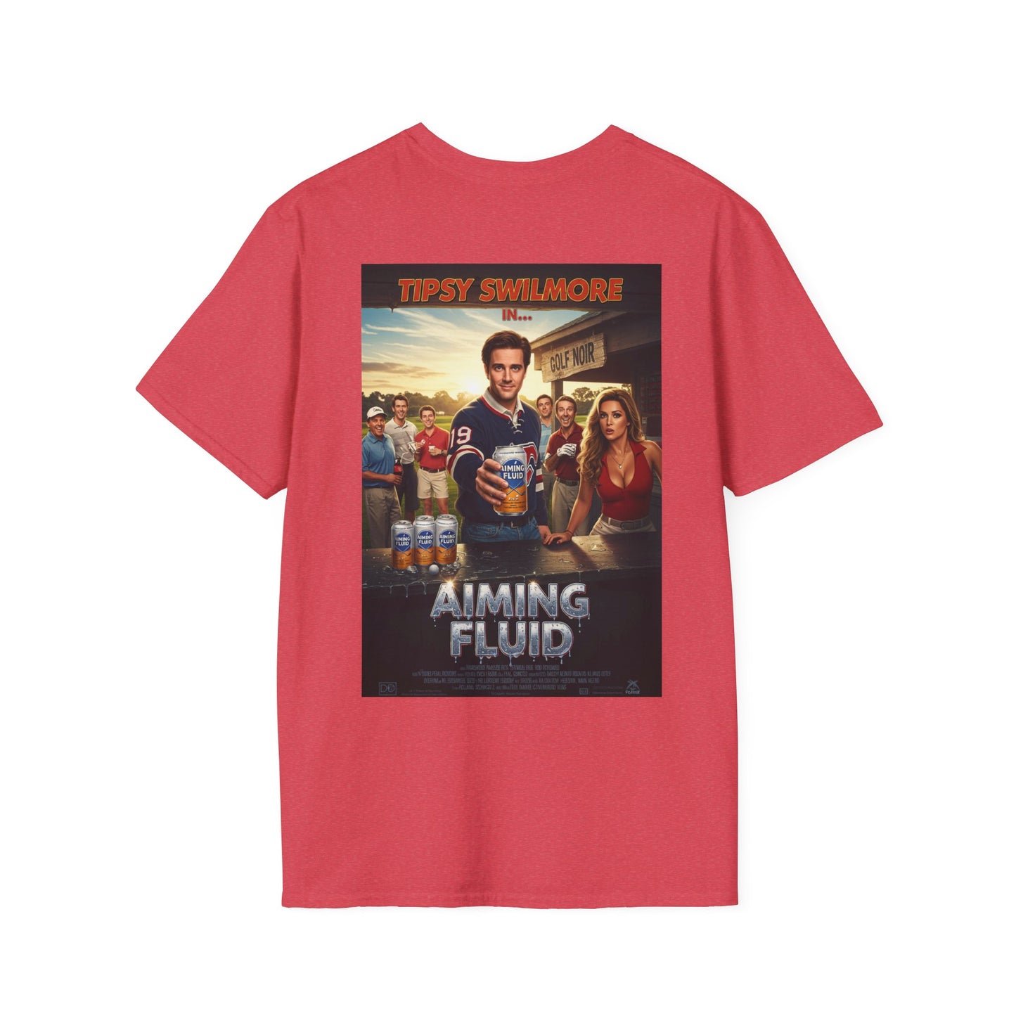AIMING FLUID T-Shirt - Starring TIPSY SWILMORE- Golf Noir Signature Apparel