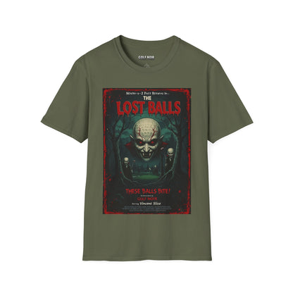 THE LOST BALLS T-Shirt - Starring VINCENT SLICE- Golf Noir Signature Apparel