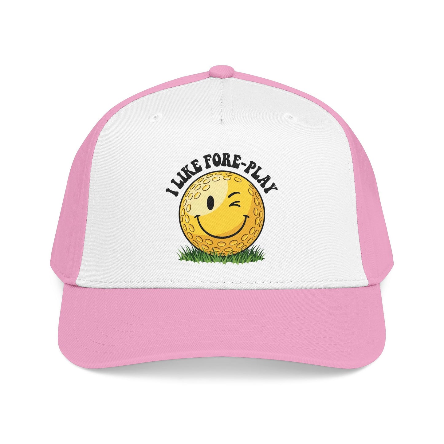 "I Like Fore-Play" Winking Golf Hat - It's a Golf Day Statement Headwear
