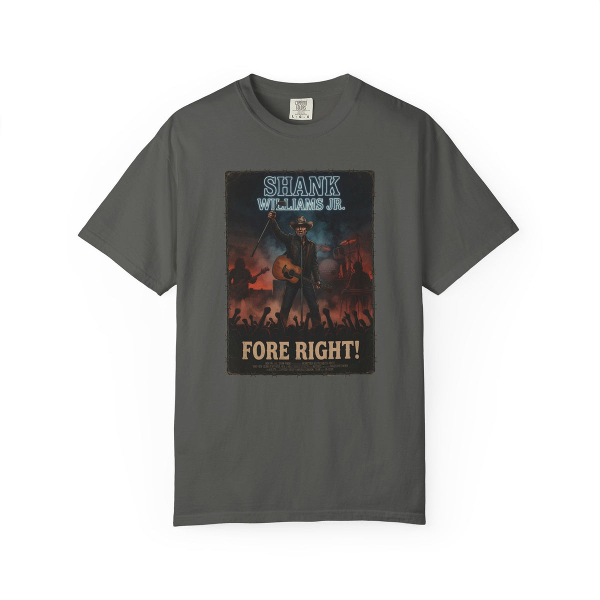 Shank Williams Jr. 'Fore Right!' Vintage Concert T-Shirt
