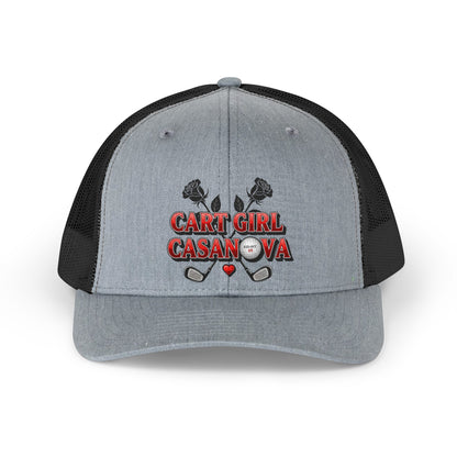 "Cart Girl Casanova" Retro Trucker Hat - XXX-OUT Designs Headwear