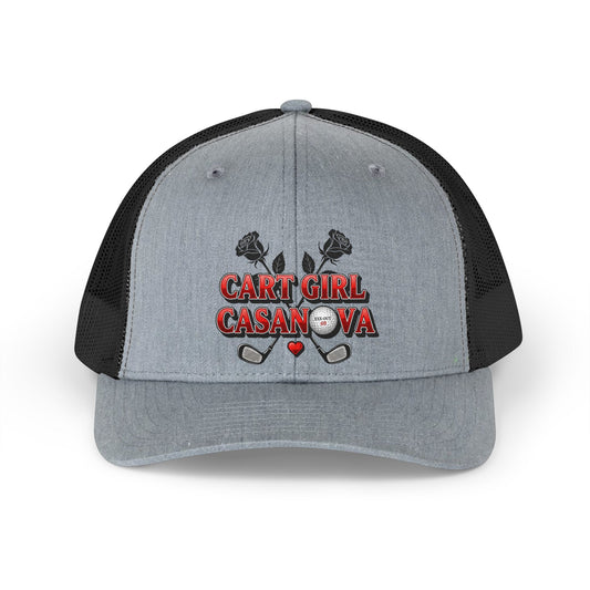 "Cart Girl Casanova" Retro Trucker Hat - XXX-OUT Designs Headwear