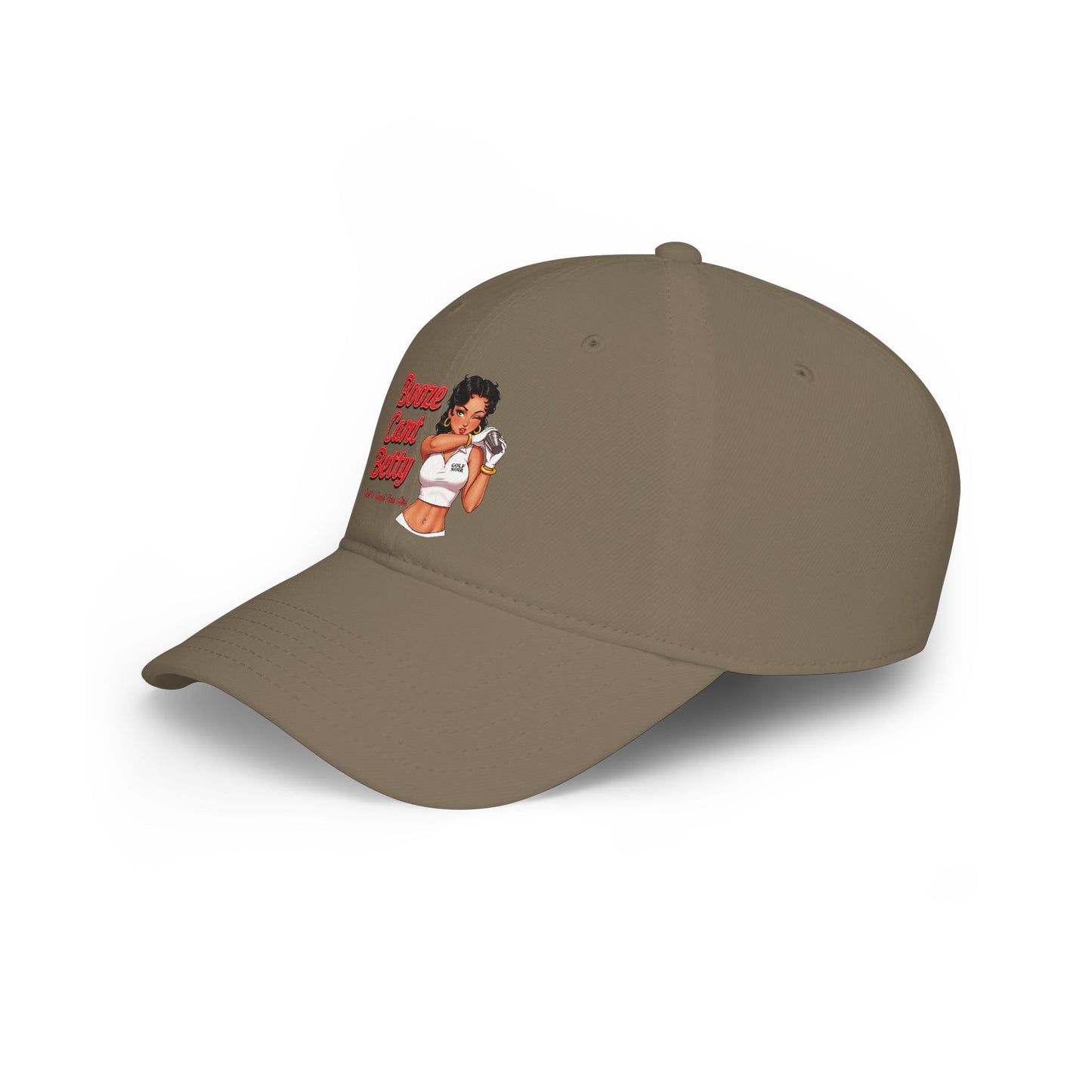 Booze Cart Betty Low Profile Baseball Cap — Golf Noir Statement Headwear