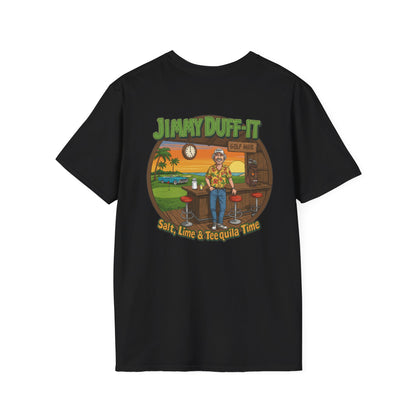 SALT, LIME, & TEEQUILA TIME T-Shirt - Starring JIMMY DUFF-IT - Golf Noir Signature Apparel