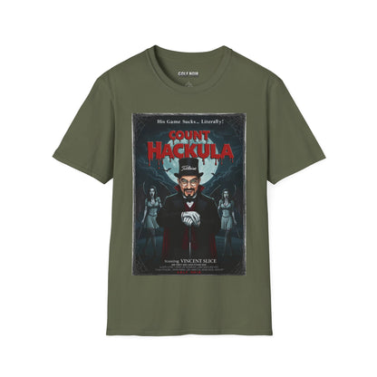 COUNT HACKULA T-Shirt - Starring VINCENT SLICE- Golf Noir Signature Apparel