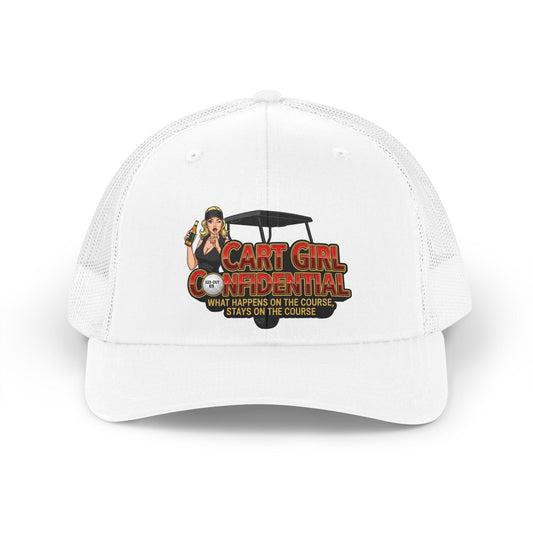 'Cart Girl Confidential' Trucker Hat – XXX-OUT Designs Headwear