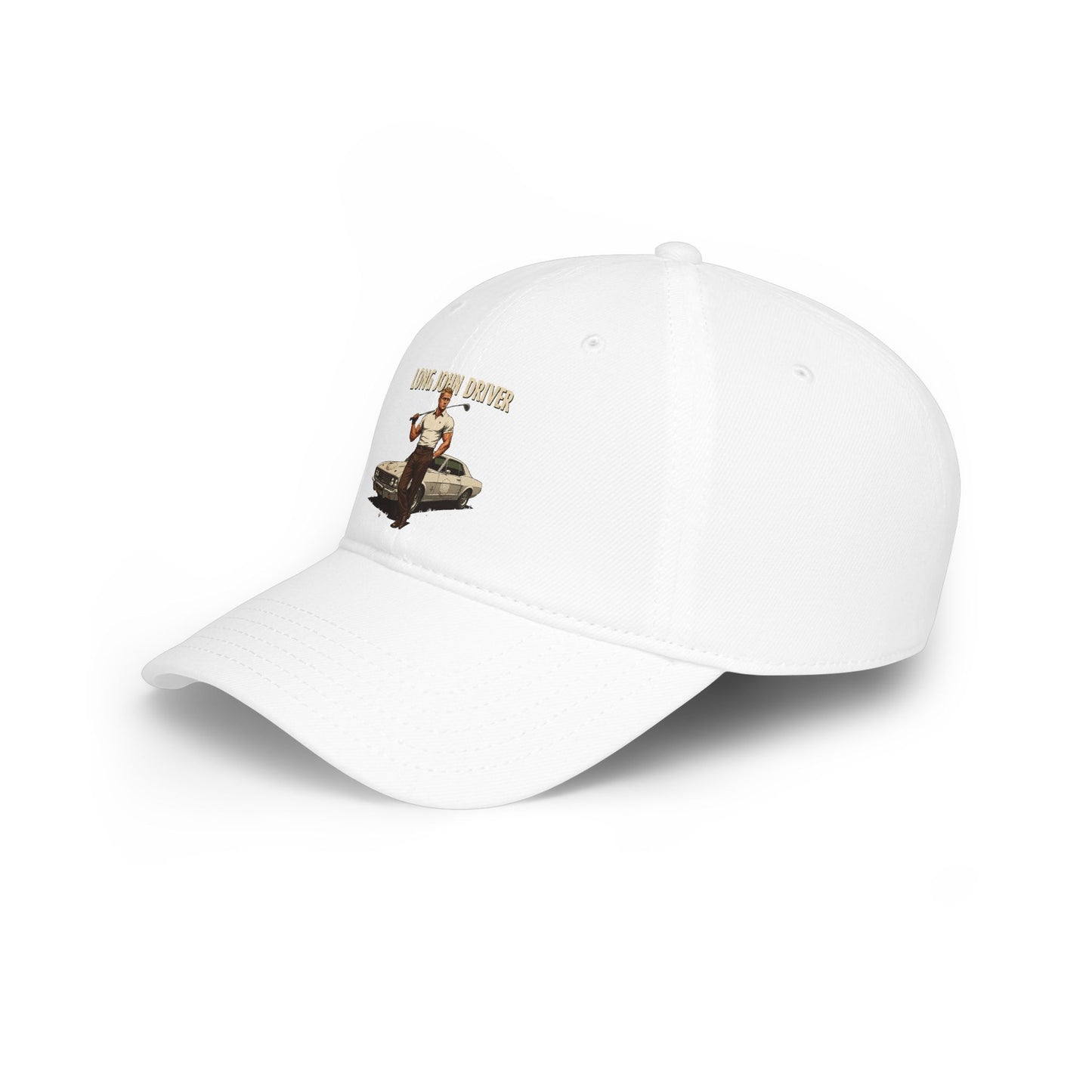 Long John Driver Baseball Cap — Golf Noir Statement Headwear
