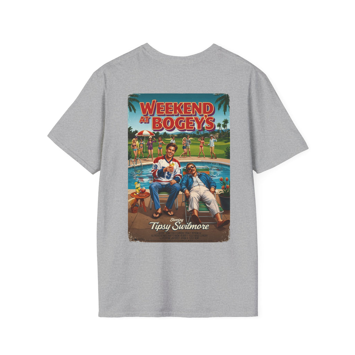 WEEKEND AT BOGEY'S T-Shirt - Starring TIPSY SWILMORE- Golf Noir Signature Apparel