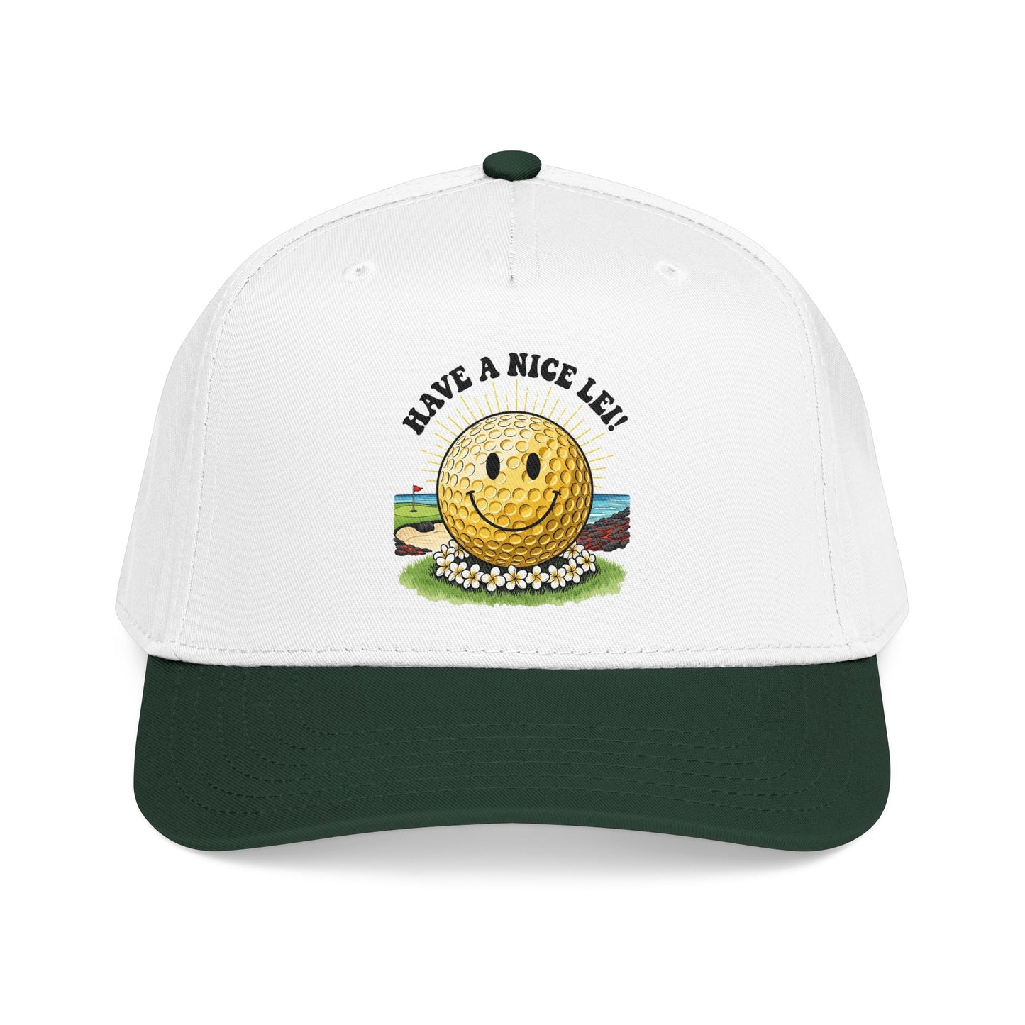 Have a Nice Lei Mid-Profile Baseball Cap - It's a Golf Day Statement Headwear