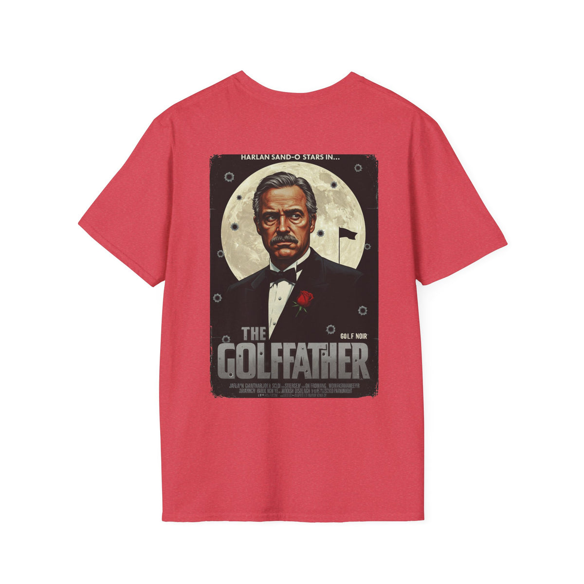 THE GOLFFATHER T-Shirt - Starring HARLAN SAND-O- Golf Noir Signature Apparel