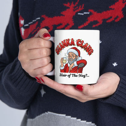 SHANKA CLAUS Holiday Mug - Hair of The Nog?..