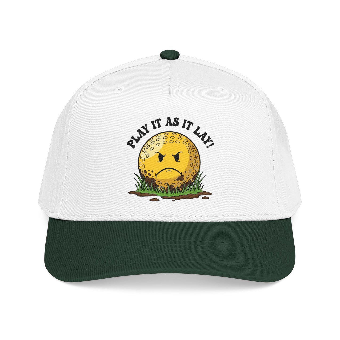 "Play It As It Lay" Funny Golf Hat - It's a Golf Day Statement Headwear