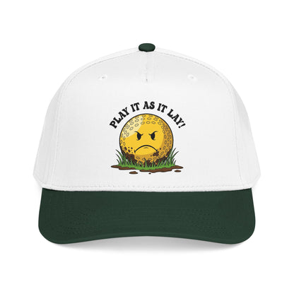 "Play It As It Lay" Funny Golf Hat - It's a Golf Day Statement Headwear
