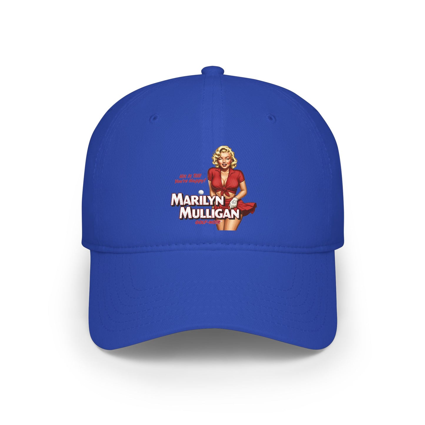 Marilyn Mulligan Hit It Till You're Happy Low Profile Baseball Cap - Golf Noir Statement Headwear