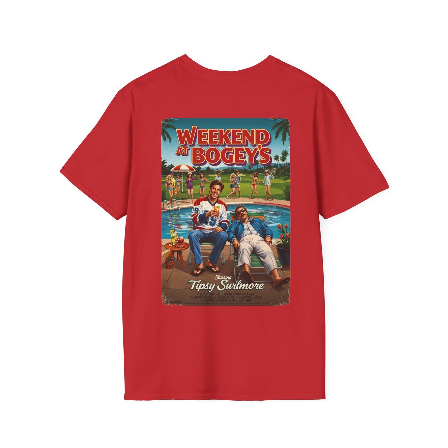 WEEKEND AT BOGEY'S T-Shirt - Starring TIPSY SWILMORE- Golf Noir Signature Apparel
