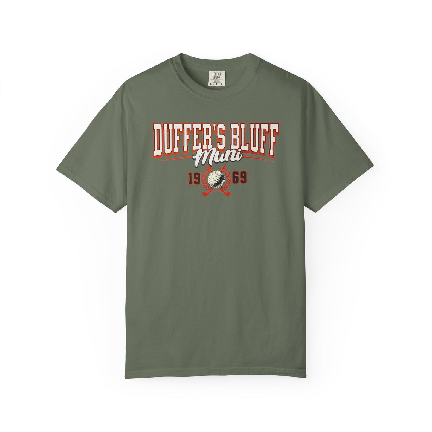 Duffer's Bluff Muni T-Shirt — Fictional Fairways Signature Apparel