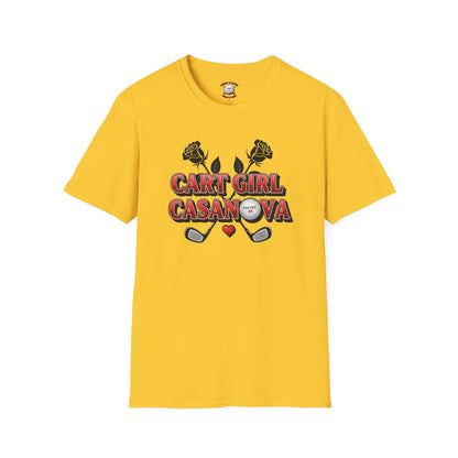 Cart Girl Casanova Golf T-Shirt — XXX-OUT Design Signature Apparel